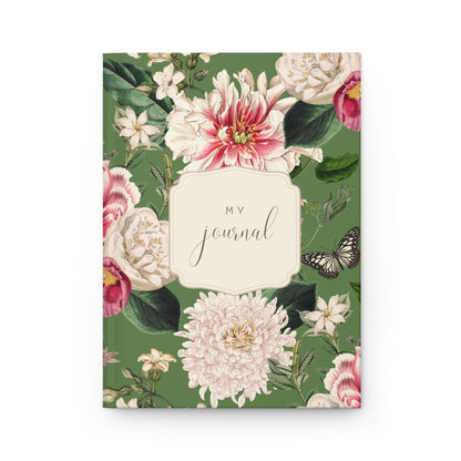 My Journal - Olive Green Vintage Floral