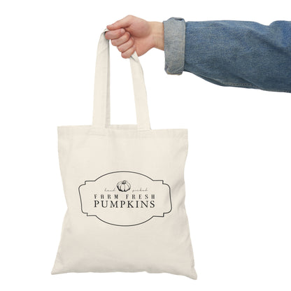 Farm Fresh Pumpkins Natural Tote Bag