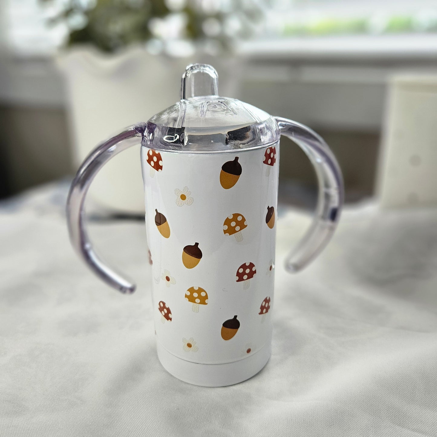 Acorn Pattern Sippy Cup Tumbler