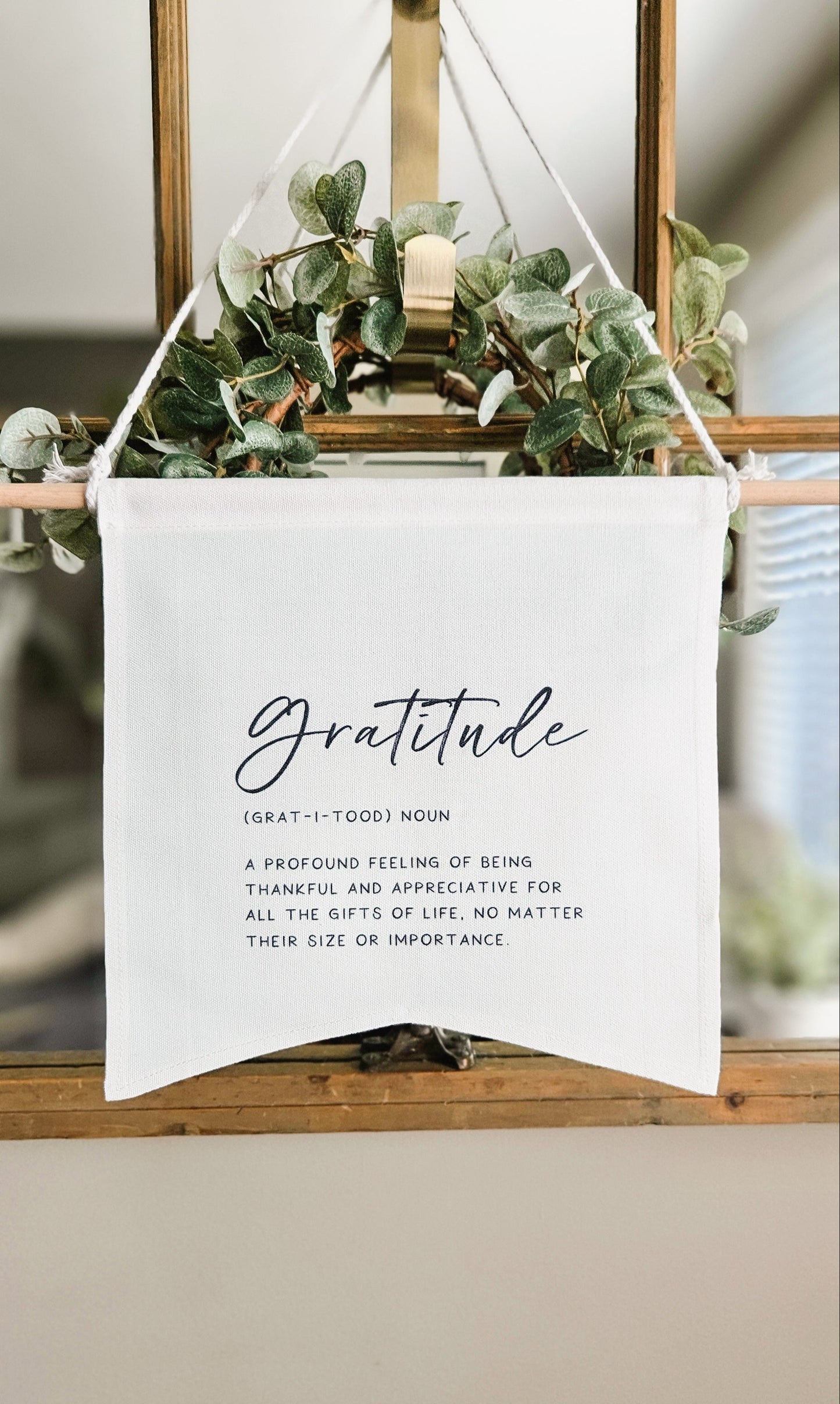 Gratitude Definition Canvas Banner