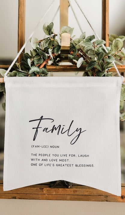 Family Definition Canvas Banner