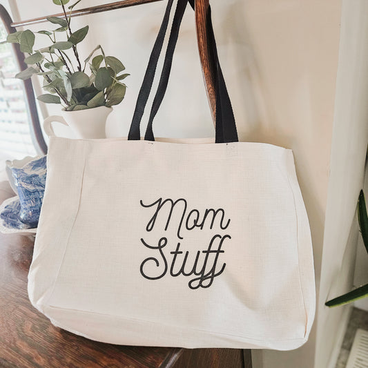 MOM STUFF - Large Canvas Bag