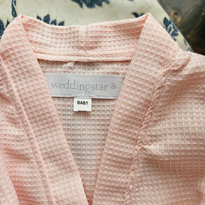 Baby Girl Waffle Robe With Pockets