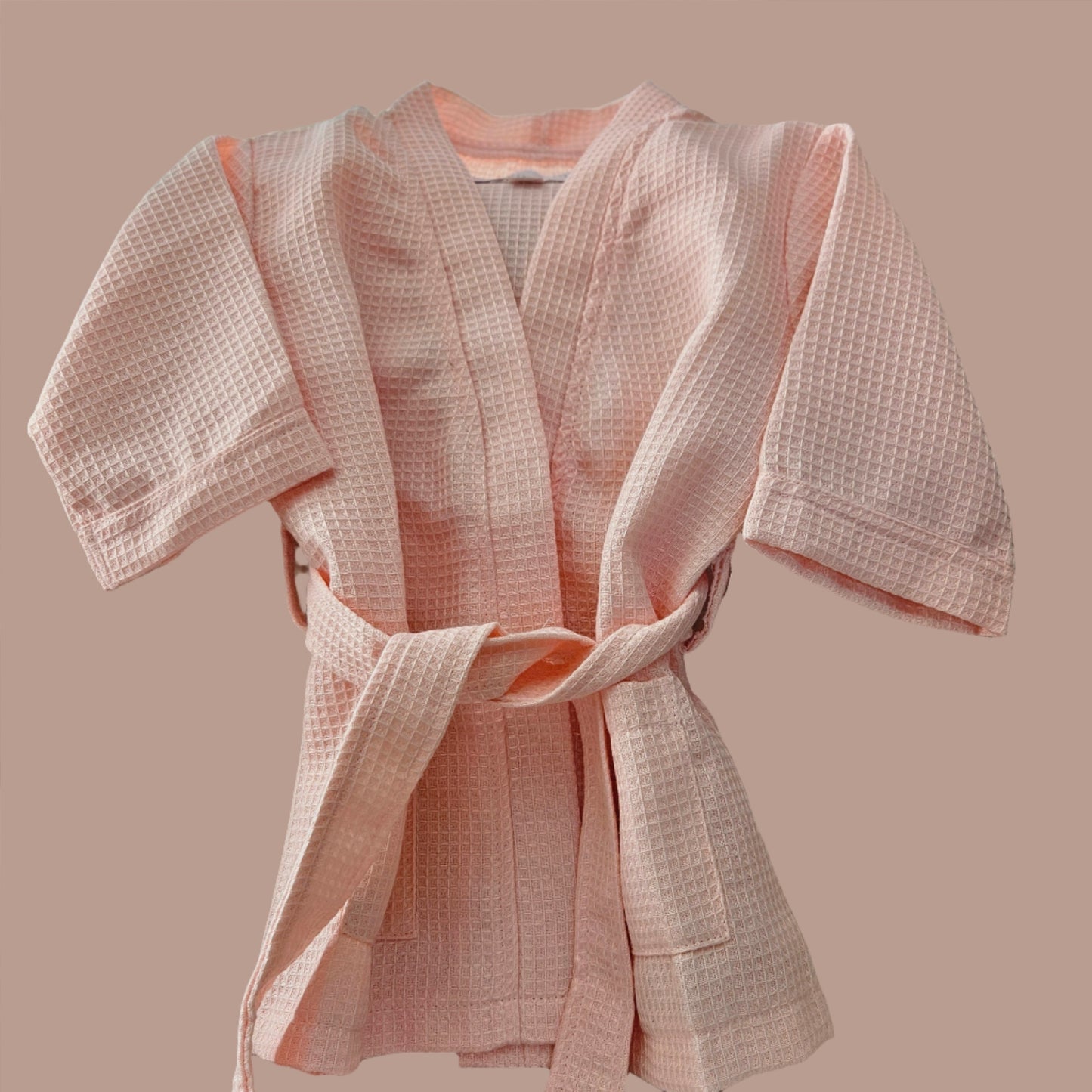 Baby Girl Waffle Robe With Pockets