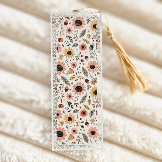 Bookmark - Cute Fall Floral