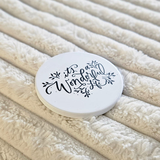 Ceramic Coaster - It's a Wonderful Life