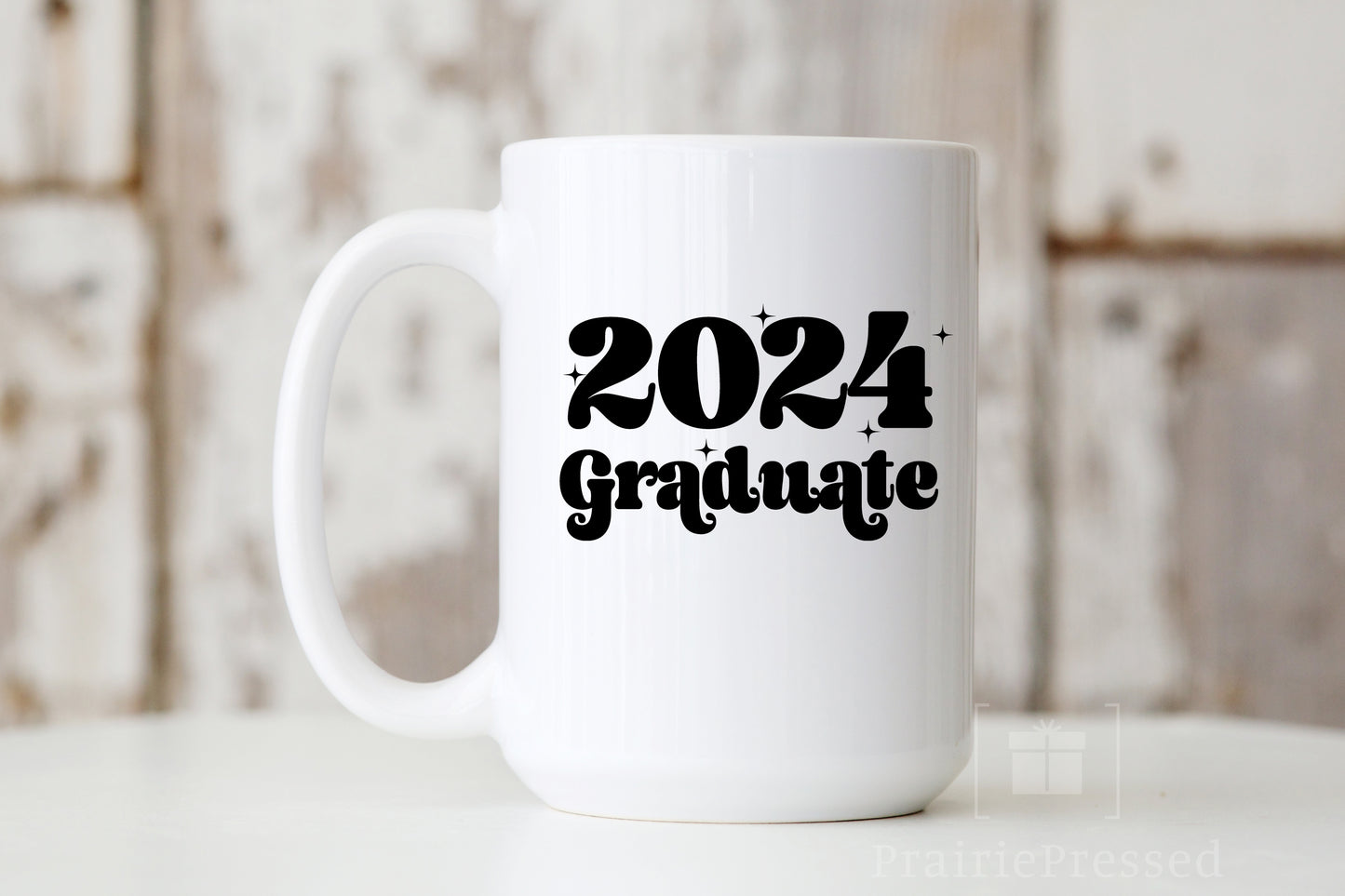 Graduation Ceramic Mug - Retro Font 2023 Graduate