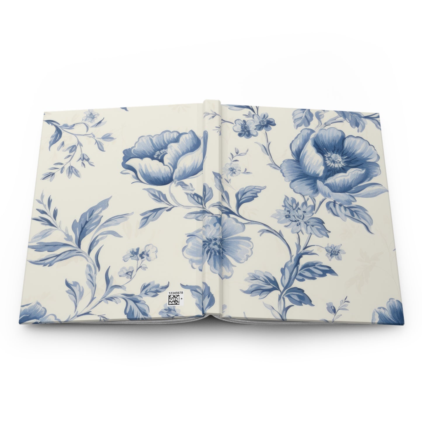 Chinoiserie Blue Toile Floral Journal - Hardcover Matte