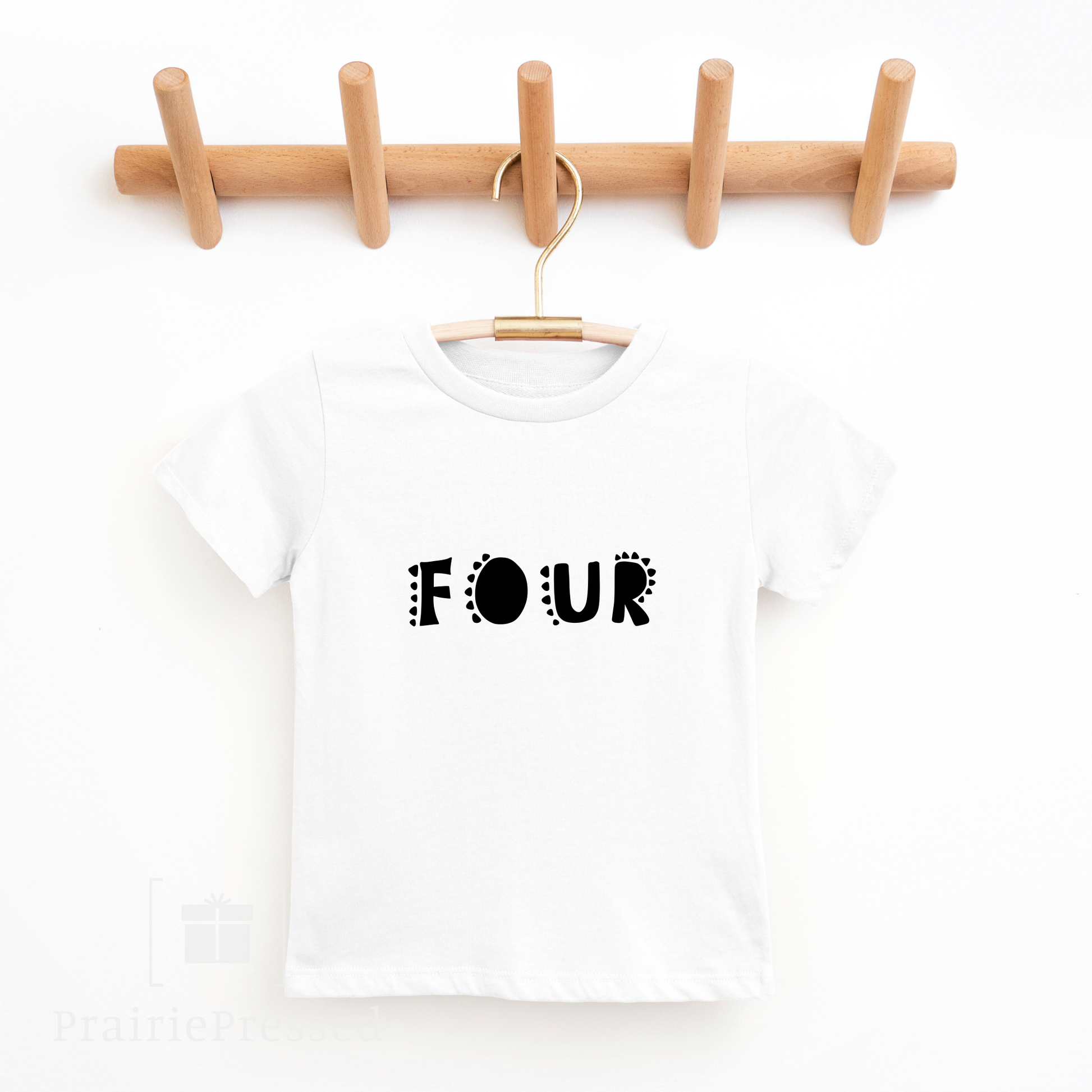 Four Year Old Birthday Toddler's Fine Jersey Tee