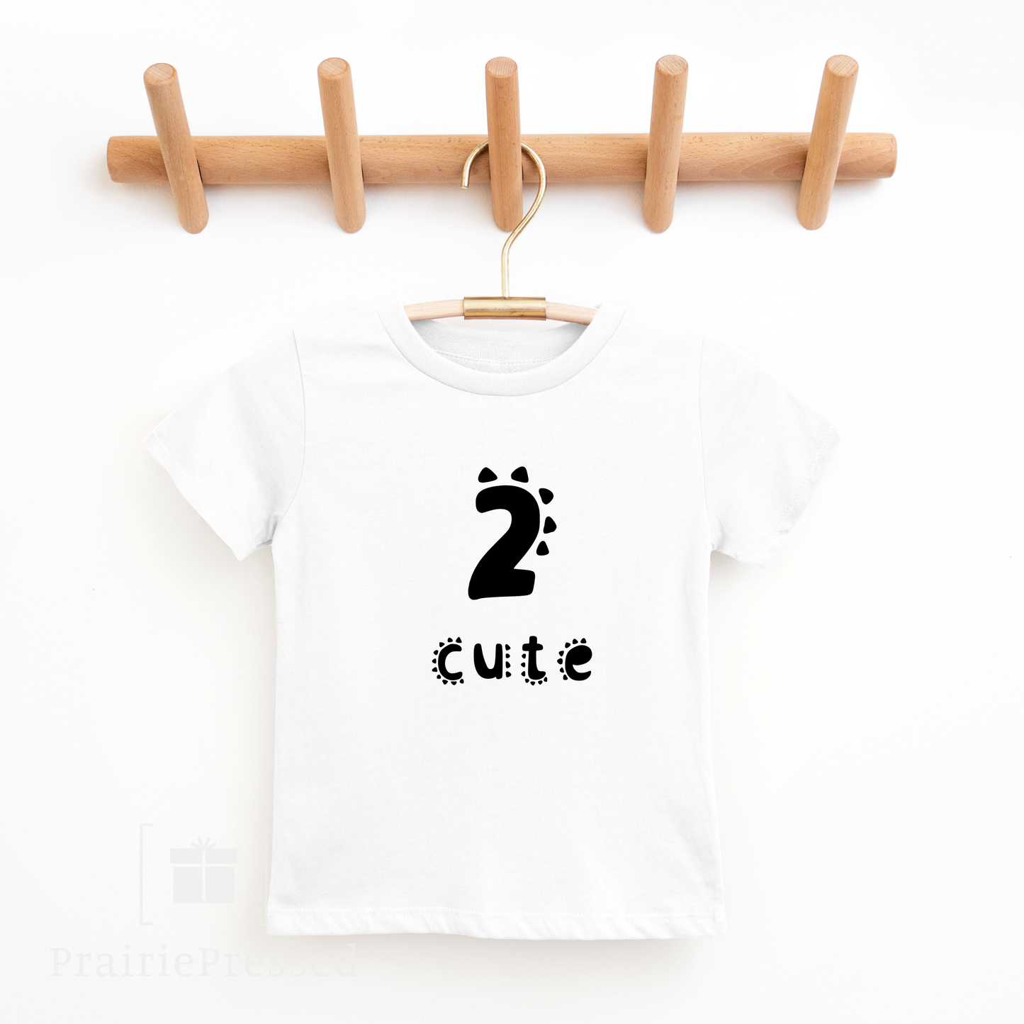 2 Cute- 2nd Birthday Toddler's Fine Jersey Tee