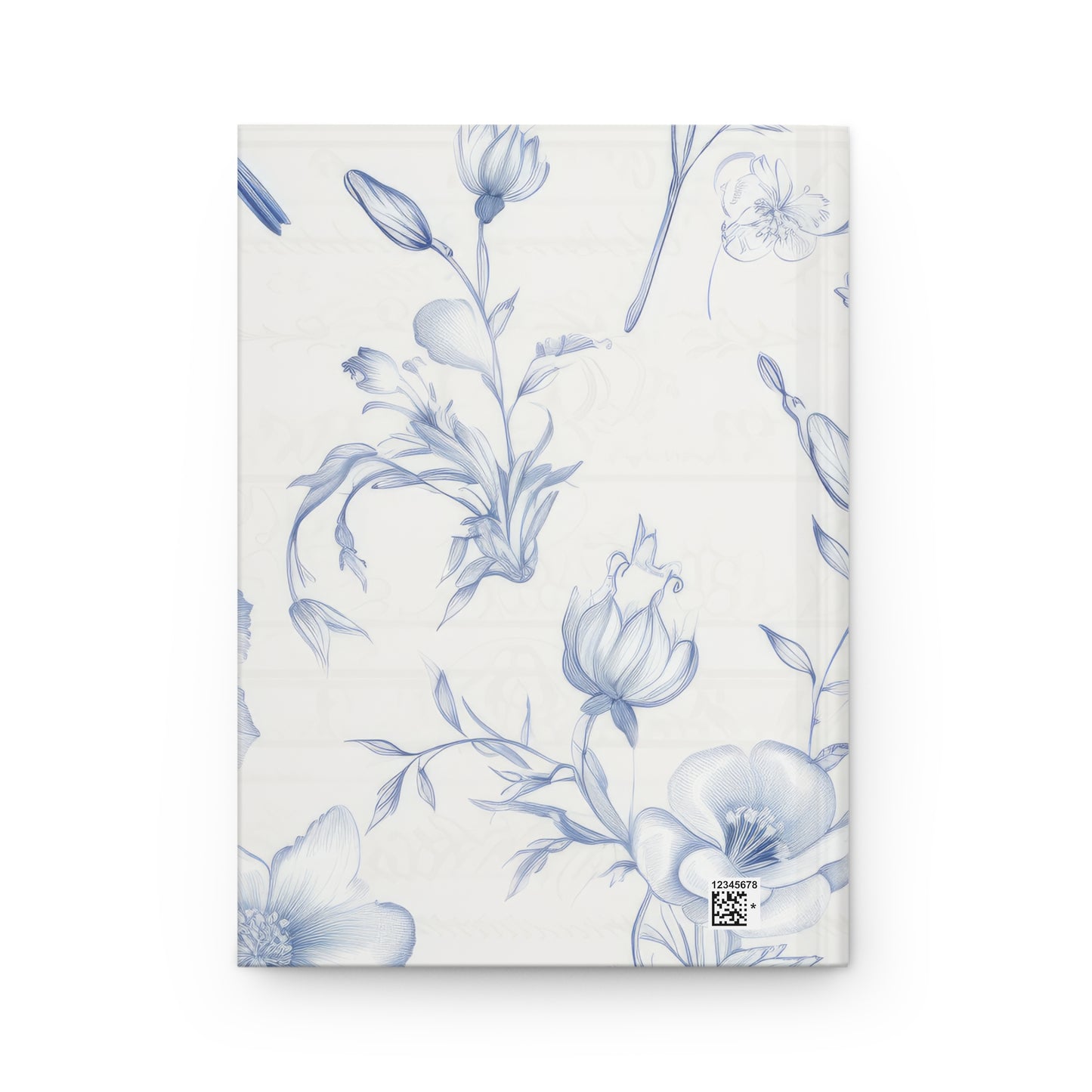 Chinoiserie Blue Toile Bird Floral Journal - Hardcover Matte