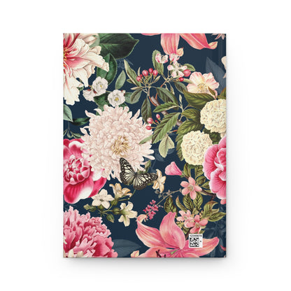 My Journal - Navy Blue Vintage Floral