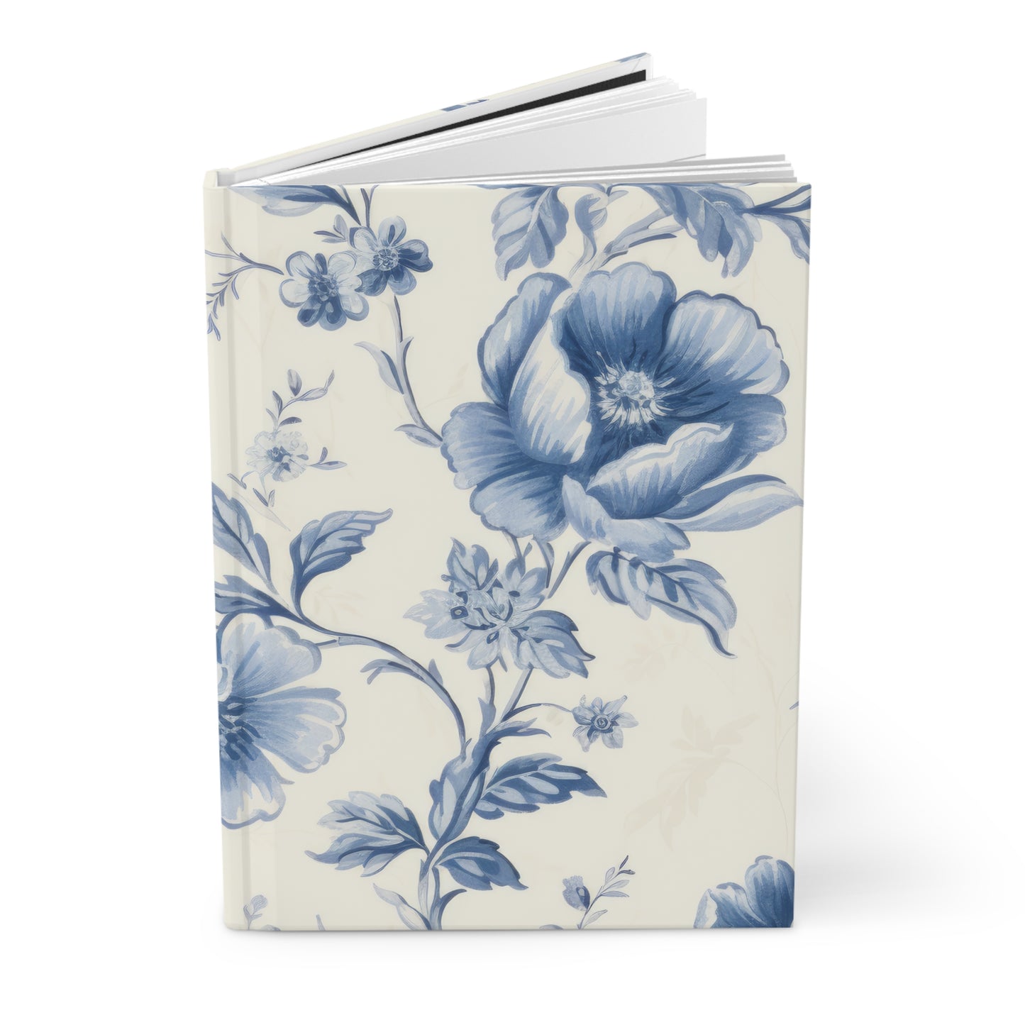 Chinoiserie Blue Toile Floral Journal - Hardcover Matte