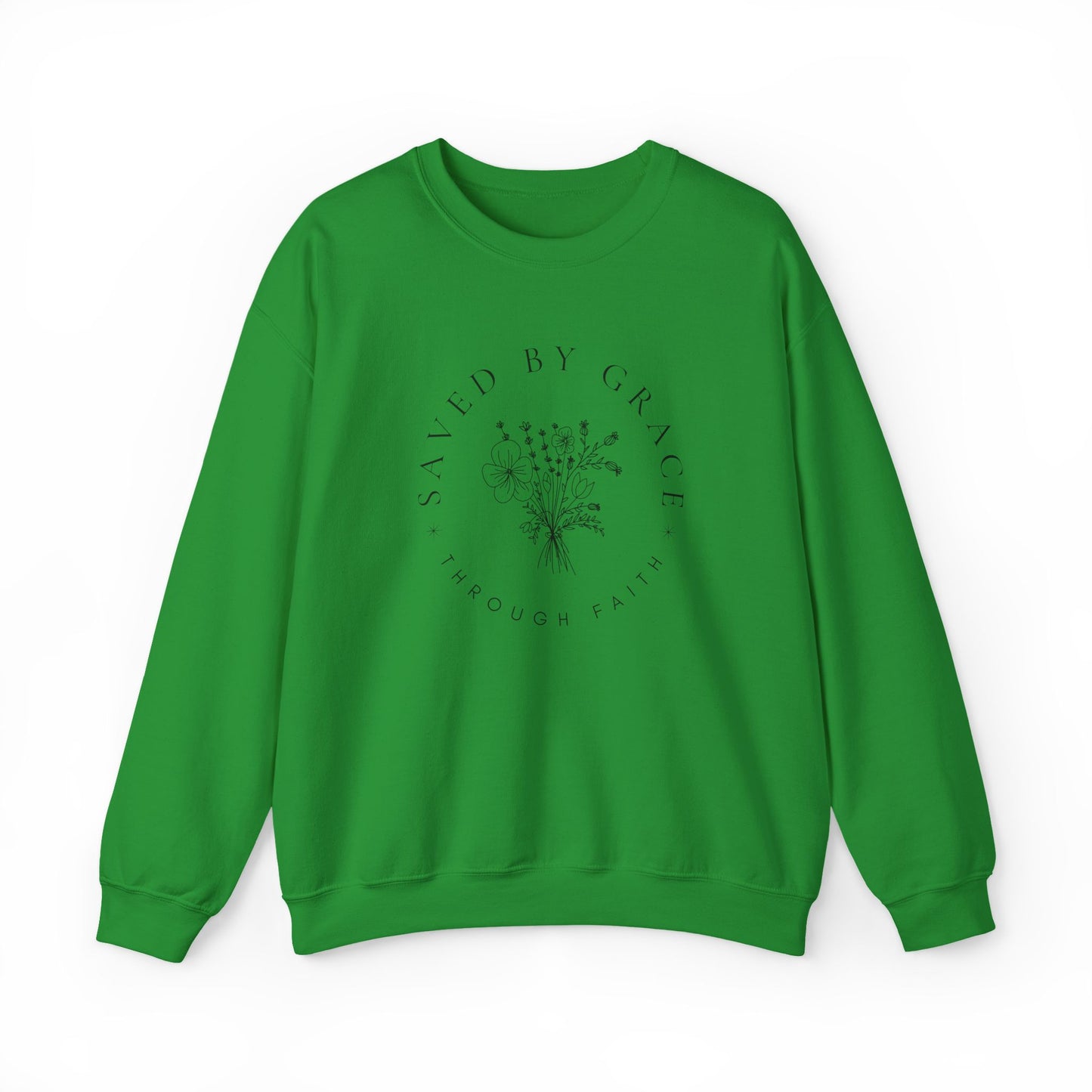 Saved by Grace Sweatshirt | Ephesians 2:8 Christian Crewneck | Faith Apparel | Canada