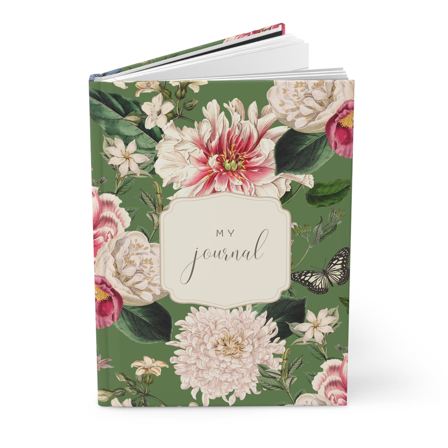 My Journal - Olive Green Vintage Floral