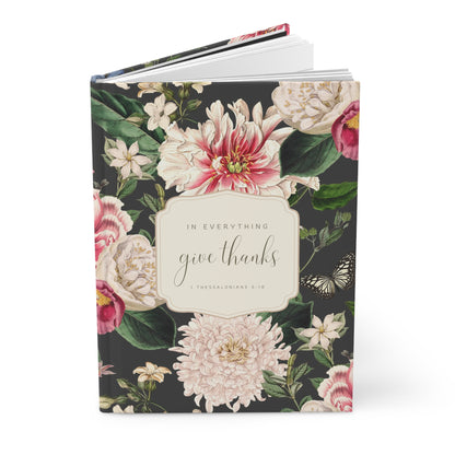 Gratitude Journal - Charcoal Vintage Floral