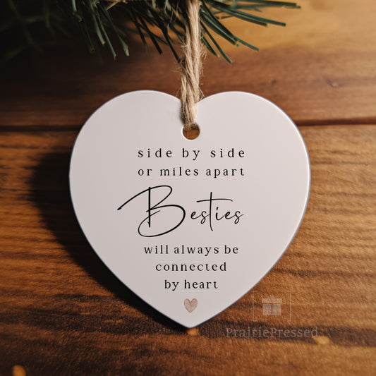 Bestie Heart Ornament