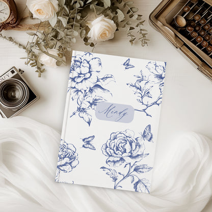 Chinoiserie Blue Floral Journal