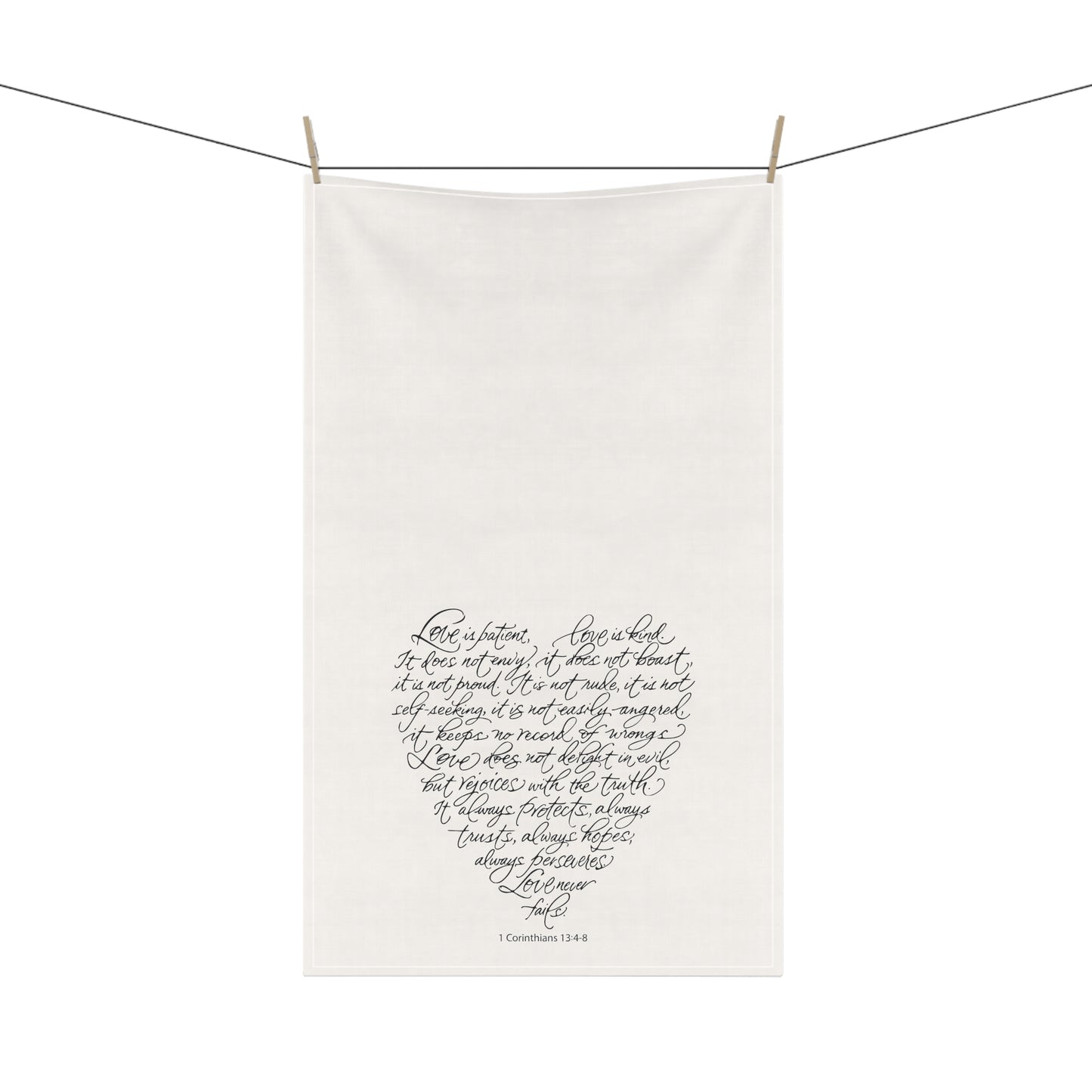 Wedding Kitchen Towel - Cotton Twill Towel with Couple Initials & date