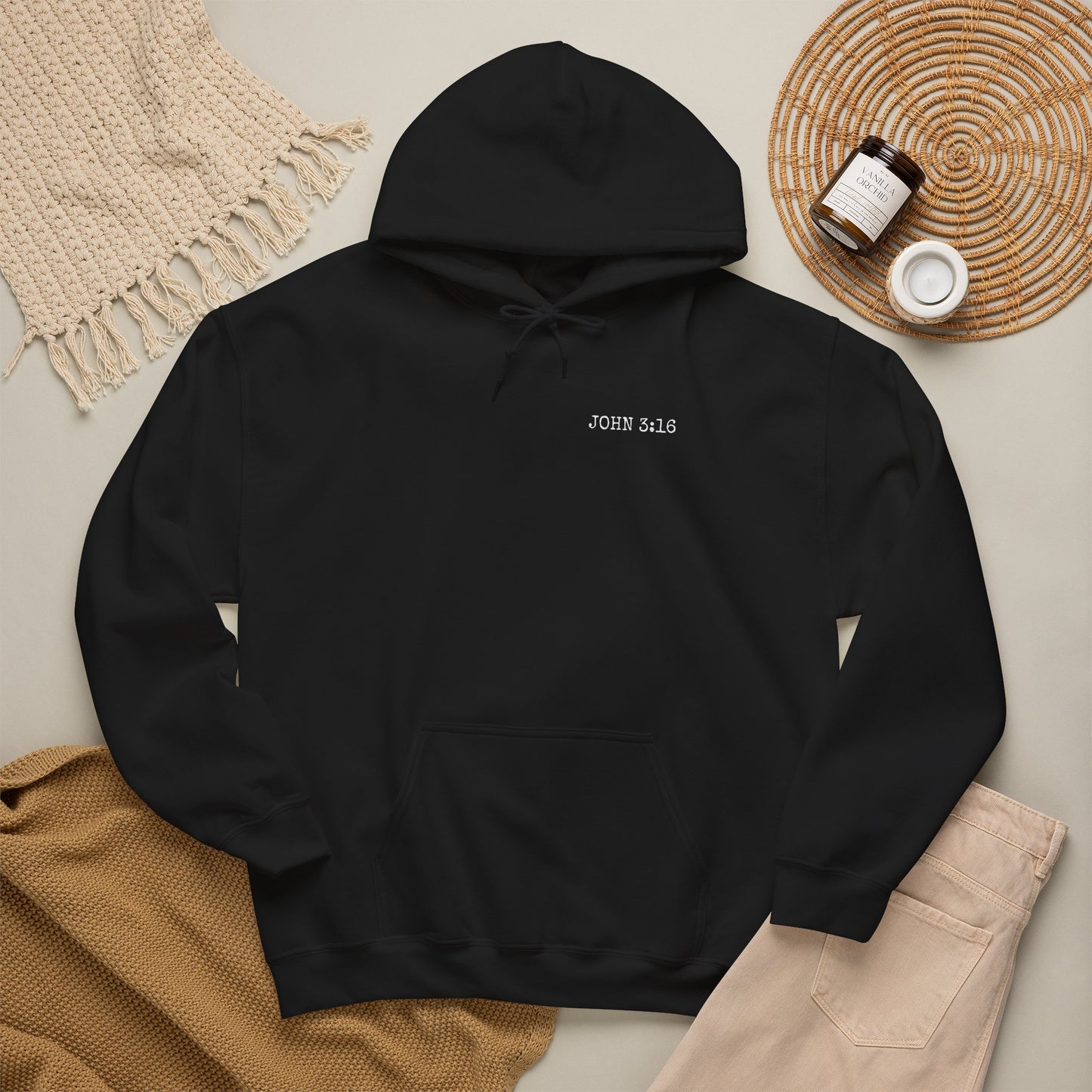 For God So Loved | John 3:16 Acronym Christian Hoodie | Faith-Based Apparel