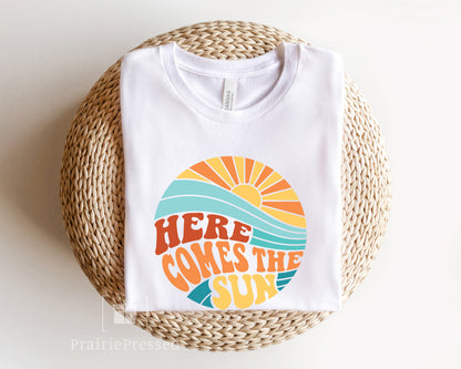 Here Comes the Sun Retro T Shirt