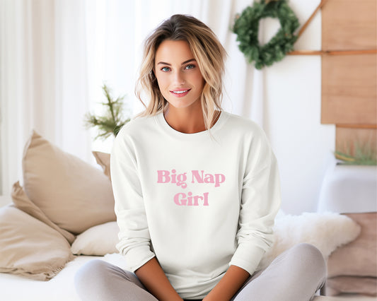 Big Nap Girl Crewneck Sweatshirt