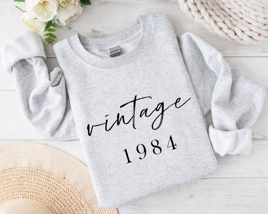 Vintage - Custom Milestone Birthday Crewneck Sweatshirt