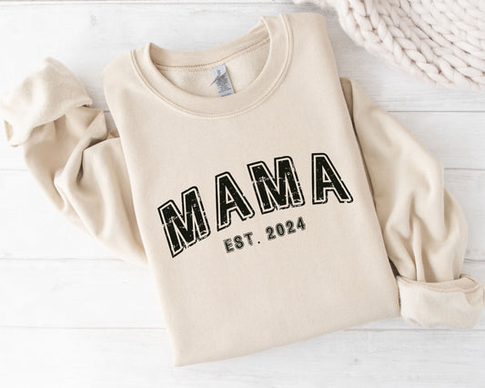 MAMA Est. 2024 Varsity Crewneck Sweatshirt