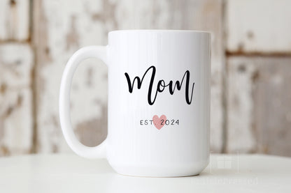 MOM EST 2024 Ceramic Mug for Mother's Day