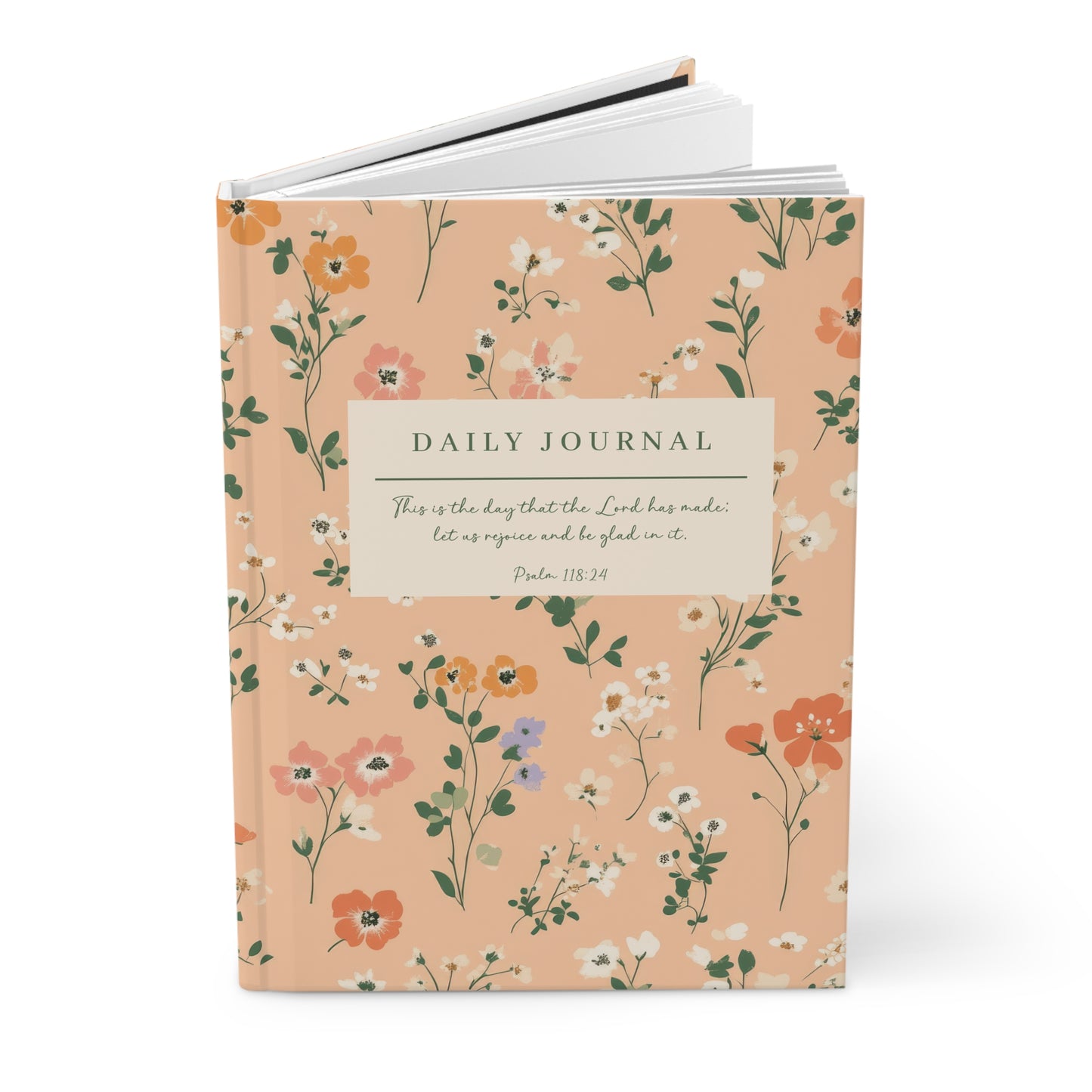 This is the Day that the Lord has Made - Daily Hardcover Journal Ditsy Floral