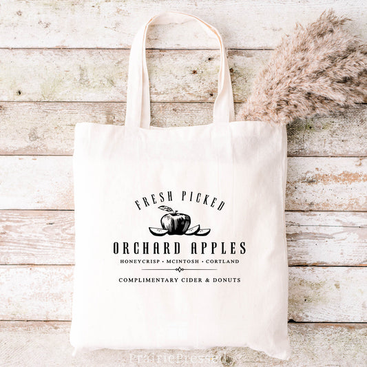 Fresh Picked Apples Natural Tote Bag