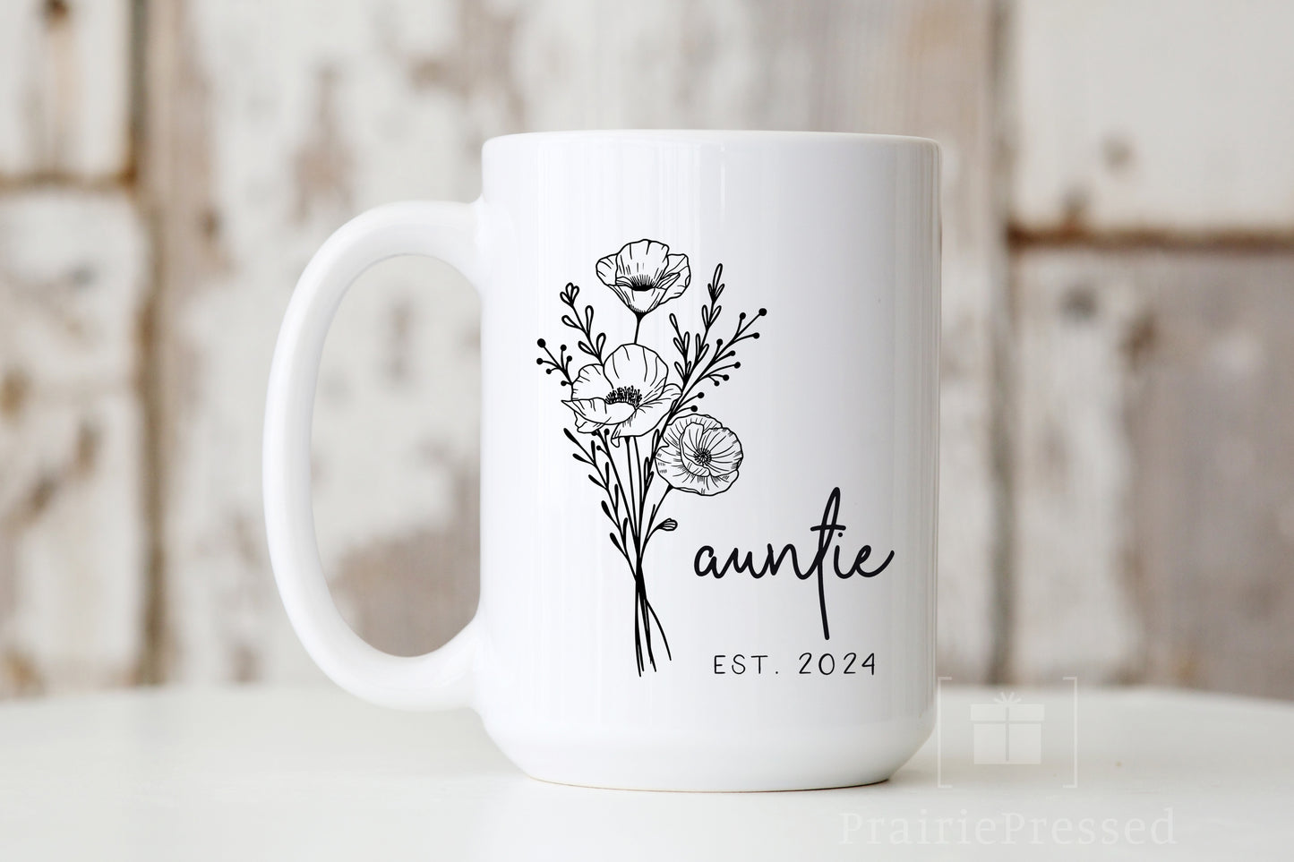 New Auntie Wildflower Mug