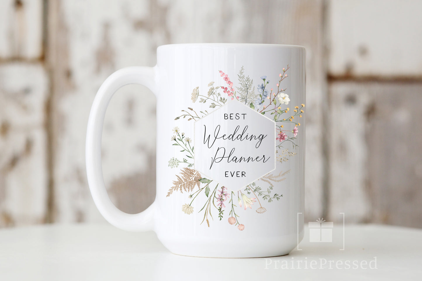 Best Wedding Planner Ever! Floral Wedding Gift Mugs