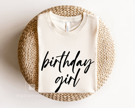  Birthday Girl - Pretty T Shirt for Her