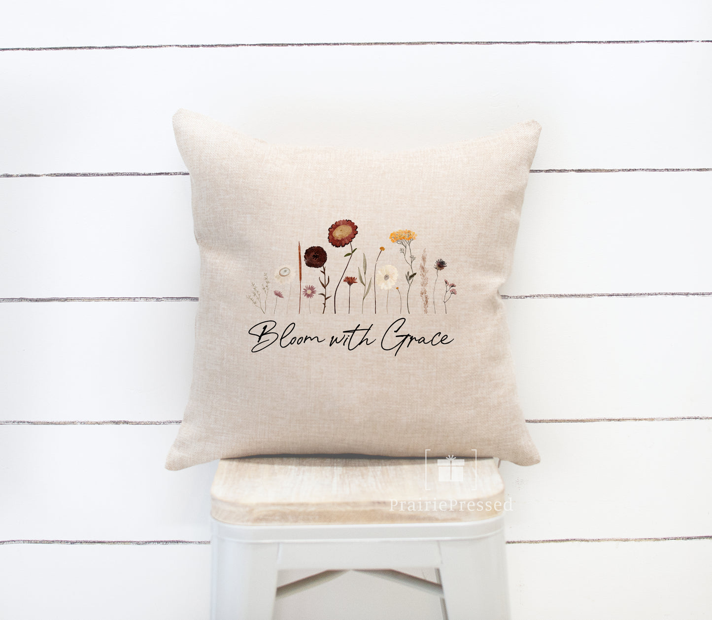 Bloom with Grace Wildflower Flowerbar Pillow Cover