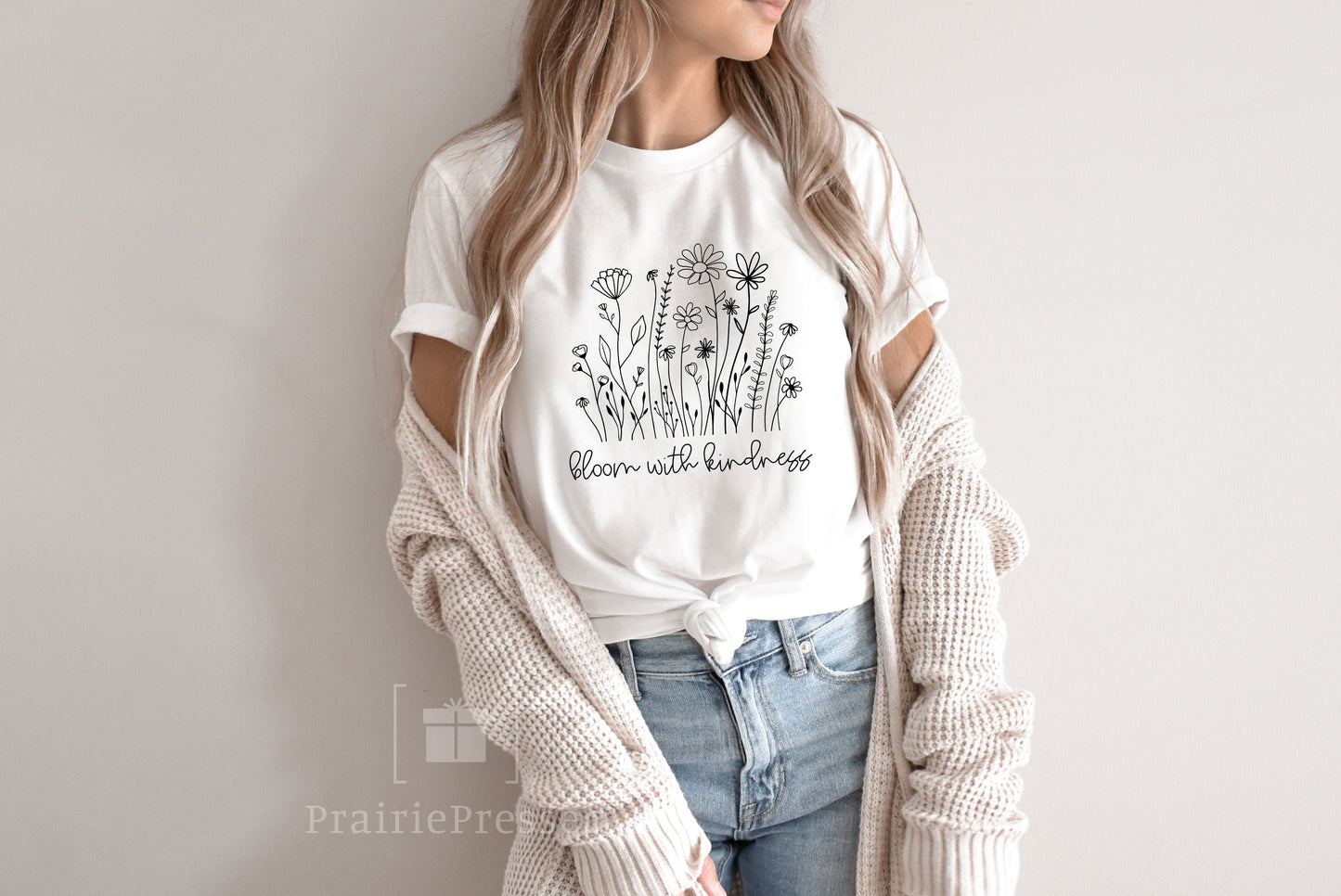 Bloom with Kindness Wildflower T Shirt