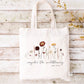 Consider the Wildflowers Natural Tote Bag