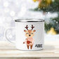 Christmas Deer Enamel Mug 12oz