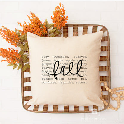 Fall - cozy sweaters Pillow Cover