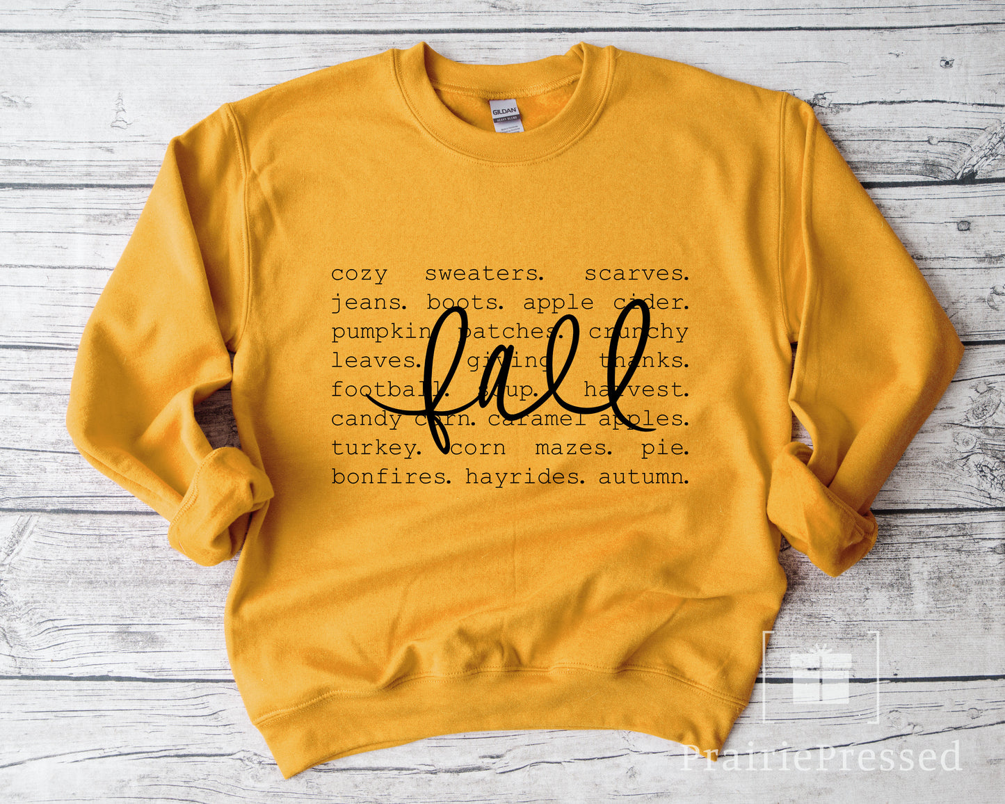 Fall Cozy Sweaters - Fall Words Crewneck Sweatshirt