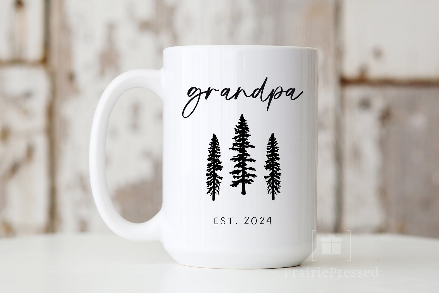 New Grandpa EST 2024 Ceramic Gift Mug