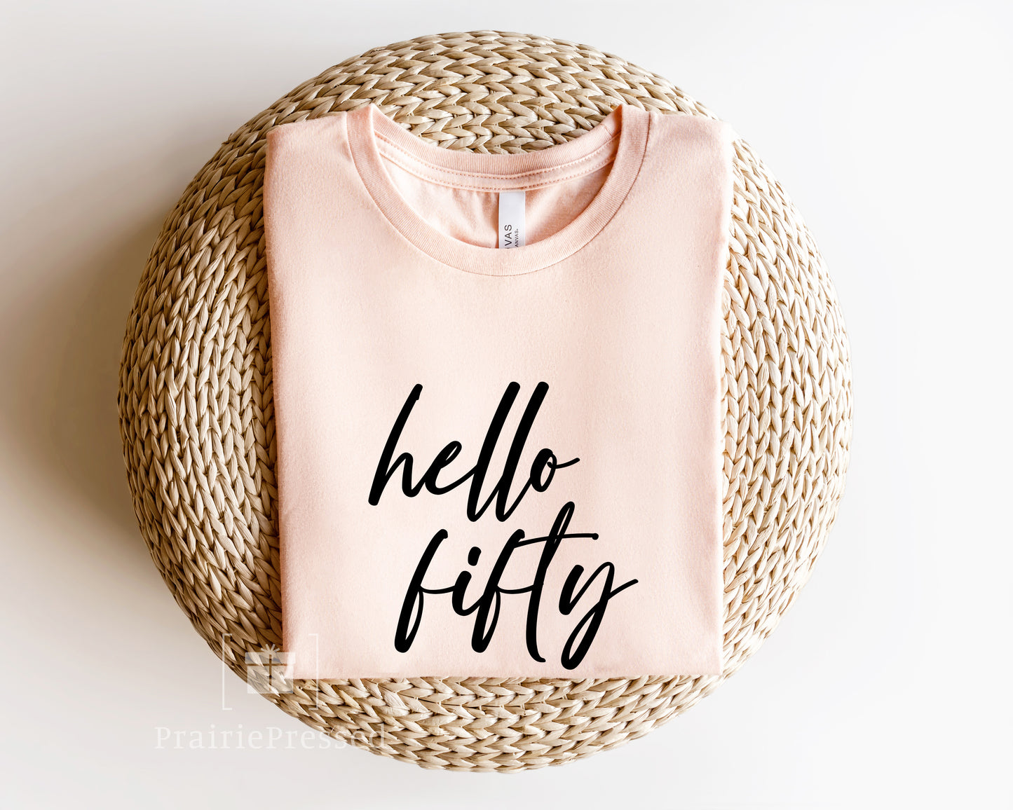 Hello Fifty - Custom Milestone Birthday T Shirt