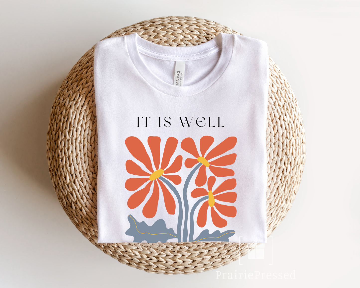 It is Well with my Soul Floral T Shirt