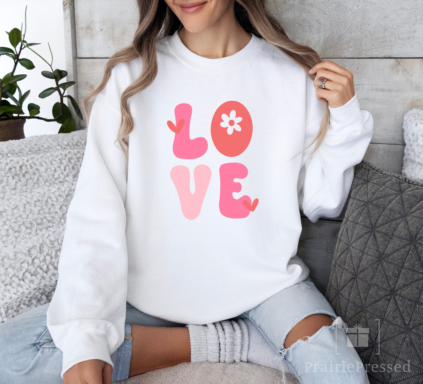 LOVE Valentine Crewneck Sweatshirt