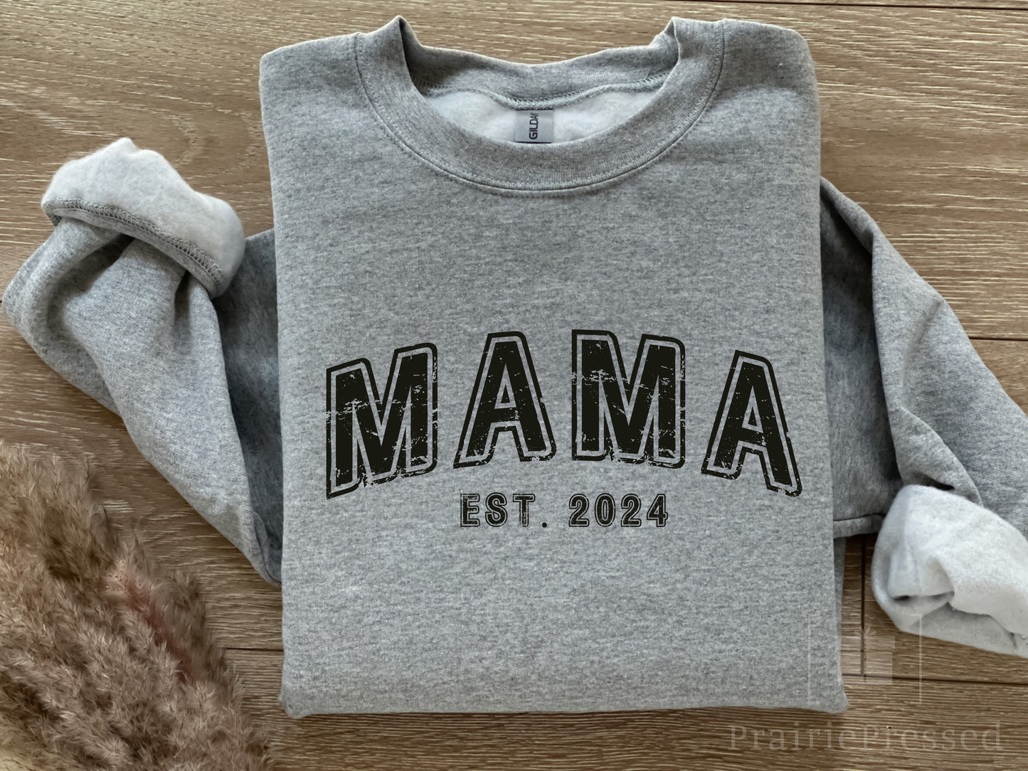 MAMA Est. 2024 Varsity Crewneck Sweatshirt