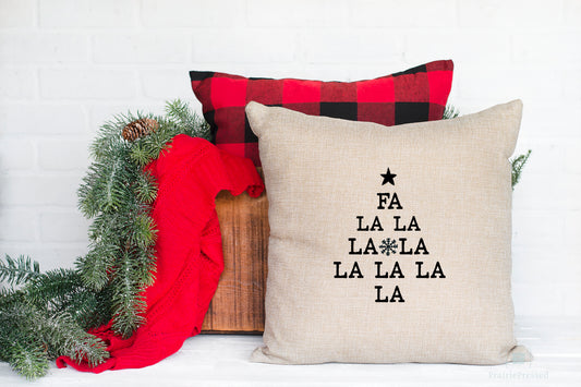 Fa La La La  Pillow Cover