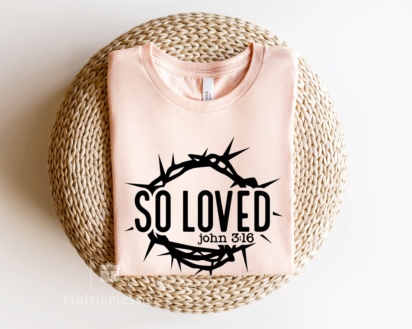 John 3:16 Tshirt with Easter Graphic