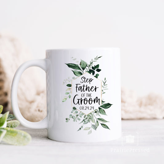 Step Father of the Groom Ceramic Coffee Mug