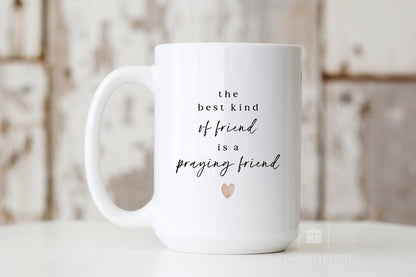 Praying Friends Ceramic Coffee Mug