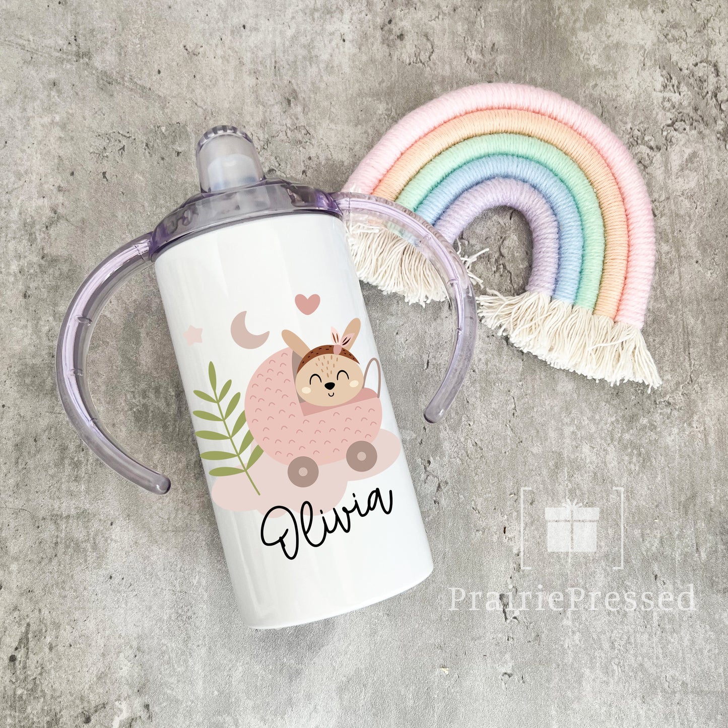 Baby Bunny in Carriage Sippy Cup Tumbler